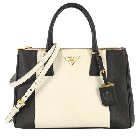 Prada Saffiano Lux Bicolor Double